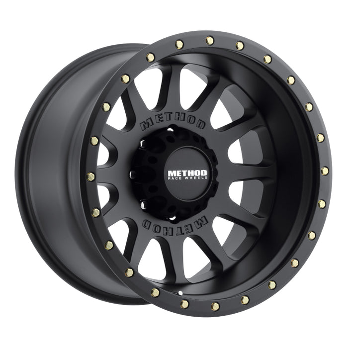 Method MR605 NV 20x12 -52mm Offset 8x180 124.1mm CB Matte Black Wheel MR60521288552N