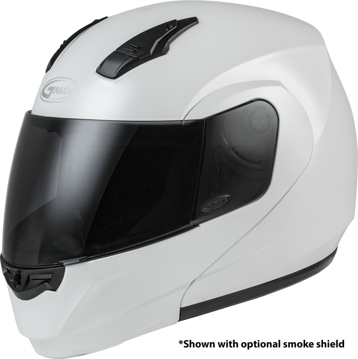 GMAX MD-04, DOT Approved Modular Helmet for Motorcycles, Scooters, Spyders, Mopeds and more (PEARL WHITE)