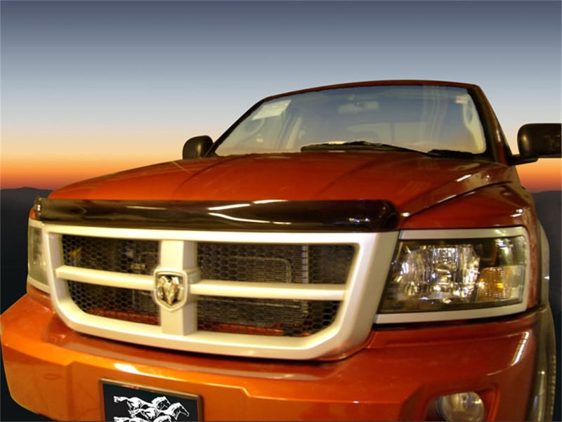 Stampede 2008-2011 Compatible with Dodge Dakota Eyebrows Not Included Vigilante Premium Hood Protector Smoke 2257-2