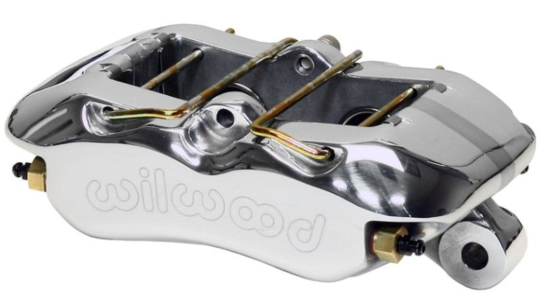 Wilwood Caliper-Forged Dynapro 4 5.25in Mount-Polish-Universal 1.38/1.38in Pistons .81in Disc 120-16190-P