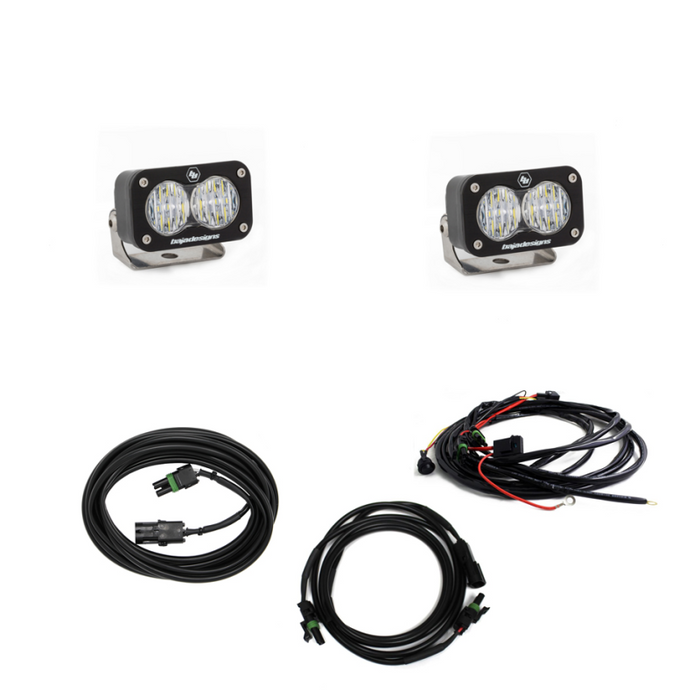 Baja Designs 2018+ compatible with Jeep JL LED Light Kit Reverse Kit Dual S2 Sport w/C Wrangler JL 447651