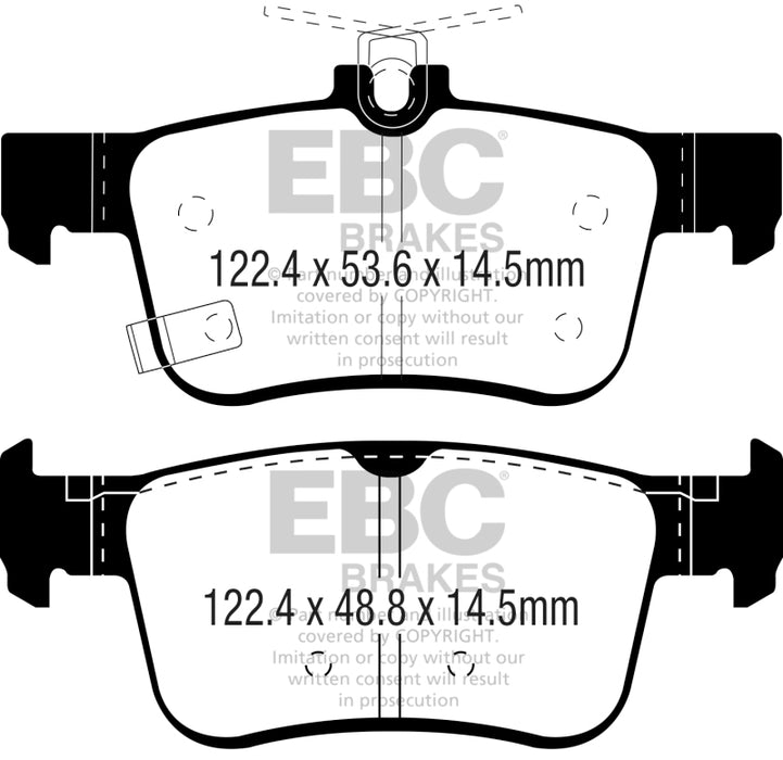 EBC 16-18 Honda Civic Yellowstuff Rear Brake Pads DP42301R