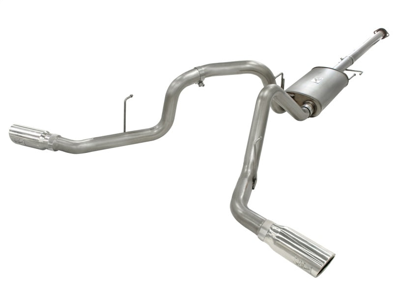 aFe MACHForce XP Exhausts 3inSS Dual Side Exit Cat-Back 11-14 Ford F150 Ecoboost V6-3.5L (TT) 49-43056-P