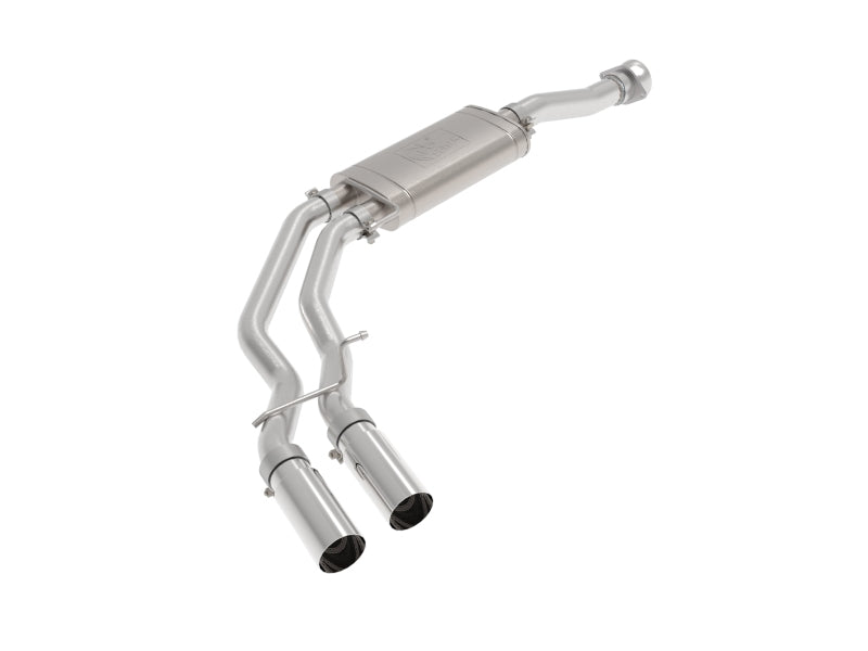 aFe Rebel 3in 409 SS Cat-Back Exhaust 2021 Ford F-150 V6 2.7L/3.5L (tt)/V8 5.0L w/ Polished Tips 49-43128-P