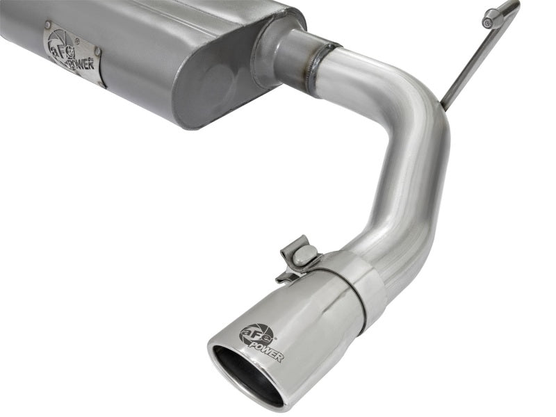 aFe Scorpion 2-1/2in Aluminized Steel Cat Back Exhaust 07-17 compatible with Jeep Wrangler V6-3.6/3.8L (4 Dr) 49-08044-1P