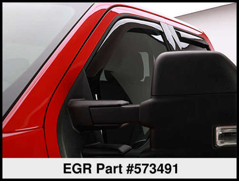 EGR 15-23 Ford F150 Crew Cab In-Channel Window Visors Set of 4 (573491) 573491