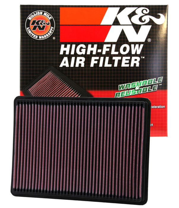 K&N 07-07 compatible with Jeep Liberty / 05-10 Grand Cherokee/Commander Drop In Air Filter 33-2233