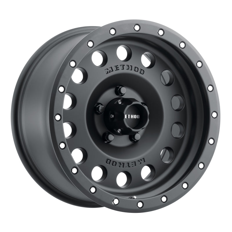 Method MR307 Hole 17x8.5 0mm Offset 5x5 94mm CB Matte Black Wheel MR30778550500