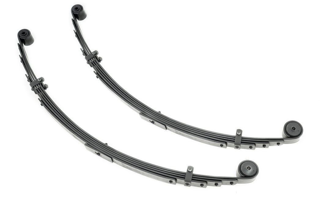 Rough Country Rear Leaf Springs 4" Lift Pair compatible with Jeep Cherokee Xj (84-01) 8047Kit