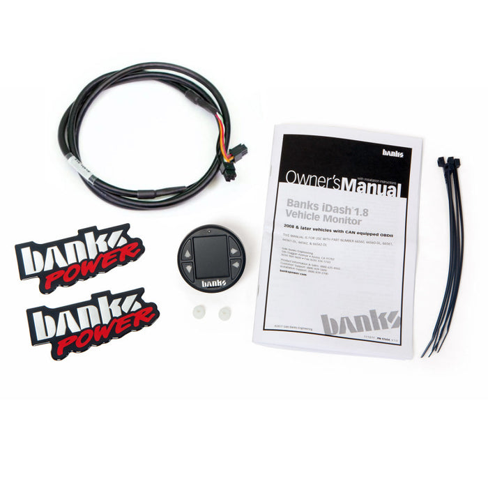 Banks Power 2008+ Universal CAN Bus iDash 1.8 Super Gauge For Use w/ PedalMonster 66568