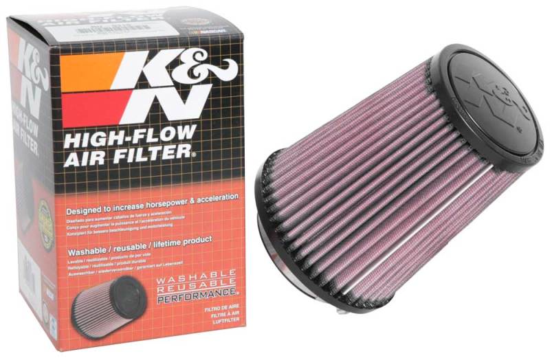 K&N Universal Clamp-On Air Filter 2-3/4in FLG / 4-3/4in B / 3-1/2in T / 5-7/8in H RU-9310