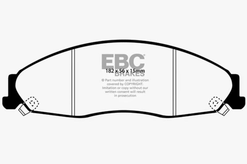 EBC 02-05 Cadillac CTS 2.6 Ultimax2 Front Brake Pads UD921