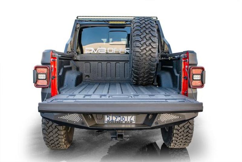 DV8 Offroad 2019+ compatible with Jeep Gladiator Universal Stand Up In-Bed Tire Carrier TCGL-02