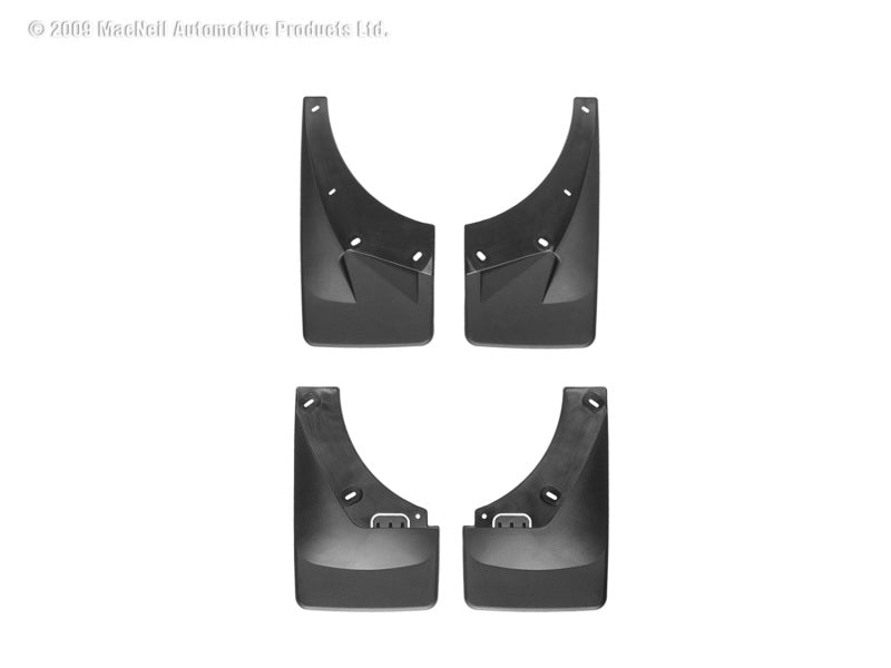 WeatherTech 07-11 GMC Yukon Denali No Drill Mudflaps Black 110008-120012