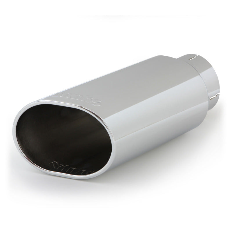 Banks Power Tailpipe Tip Kit SS Obround Slash Cut Chrome 4in Tube 5in X 6in X 14in 52926