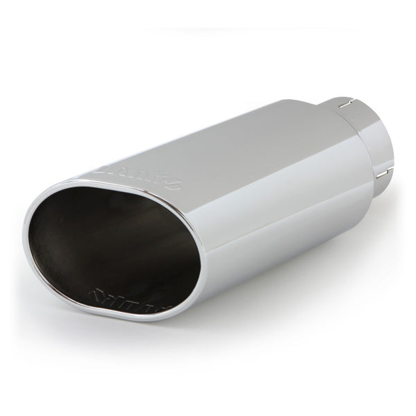 Banks Power Tailpipe Tip Kit SS Obround Slash Cut Chrome 4in Tube 5in X 6in X 14in 52926