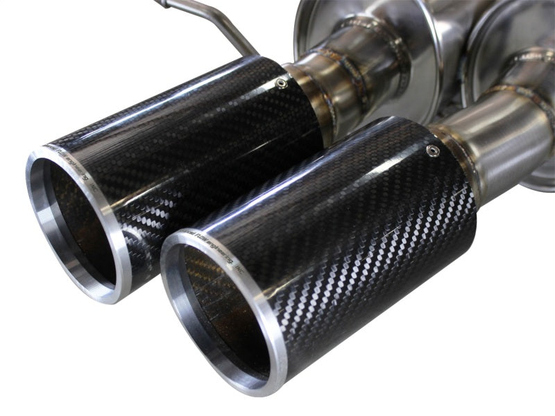 aFe MACHForce XP Exhaust 304SS Cat-Back w/ Carbon Fiber Tips 12-13 BMW M5 (F10) V8 4.4L (tt) 49-36317-C