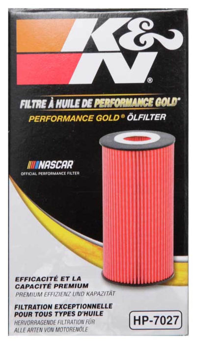 K&N Performance Oil Filter for 09-19 GM 1.4L / 1.6L / 1.8L w/ Hengst Filter Housing HP-7027