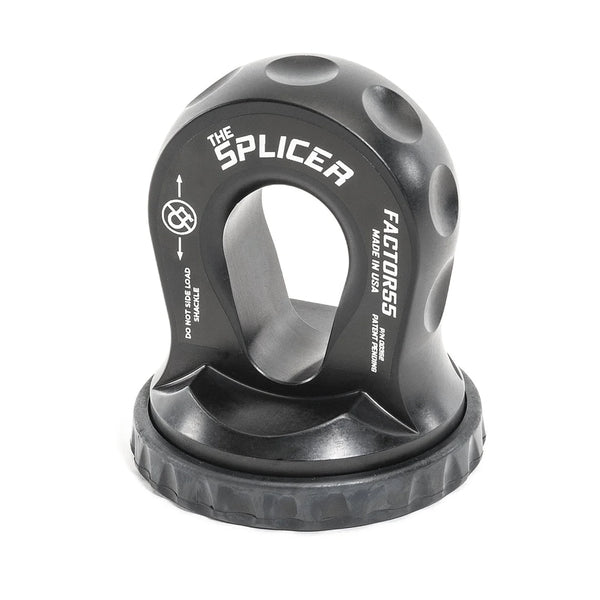 Factor 55 00352-06 Splicer 3/8-1/2" Synthetic Rope Splice-On Shackle Mount Gray