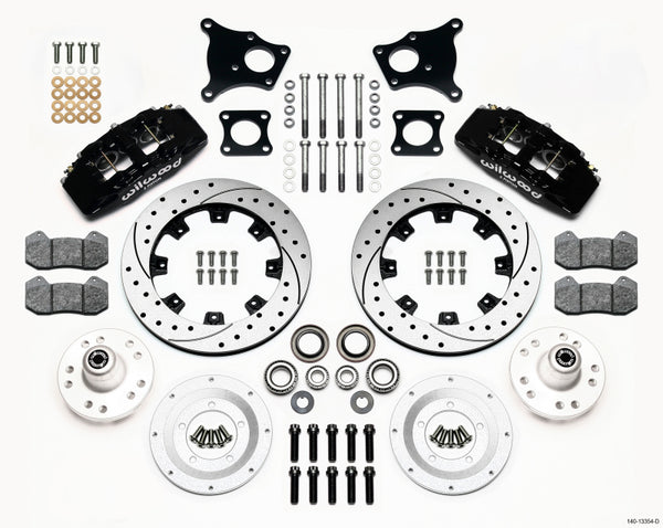 Wilwood Dynapro 6 Front Hub Kit 12.19in Drilled AMC 71-76 OE Disc w/o Bendix Brakes 140-13554-D