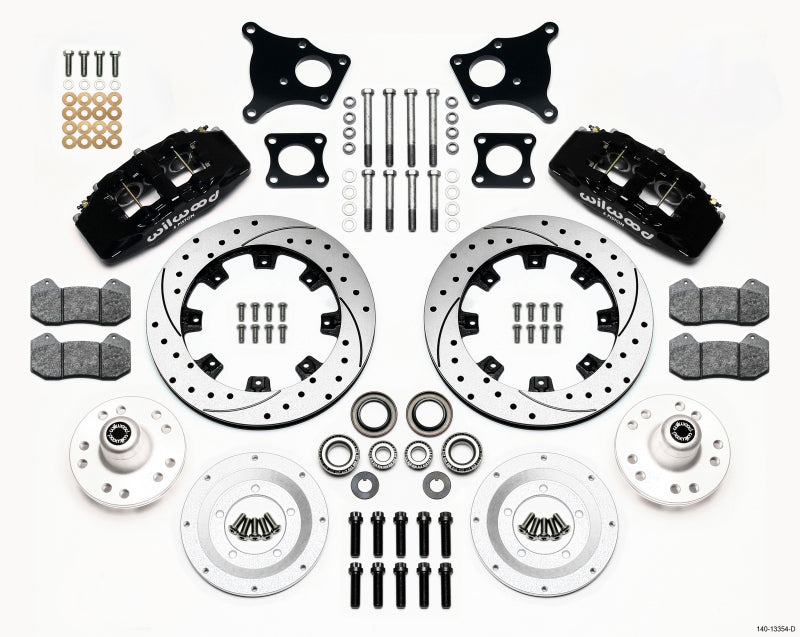 Wilwood Dynapro 6 Front Hub Kit 12.19in Drilled AMC 71-76 OE Disc w/o Bendix Brakes 140-13554-D