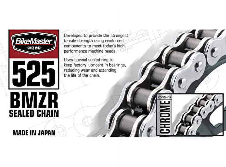 BikeMaster 525x130 BMZR Z-Ring Chain Black/Gold 197417