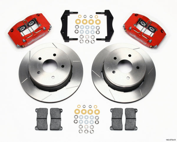 Wilwood Dynapro Radial Rear Kit 12.19in Drilled Red 2004-2006 Pontiac GTO 140-8754-R
