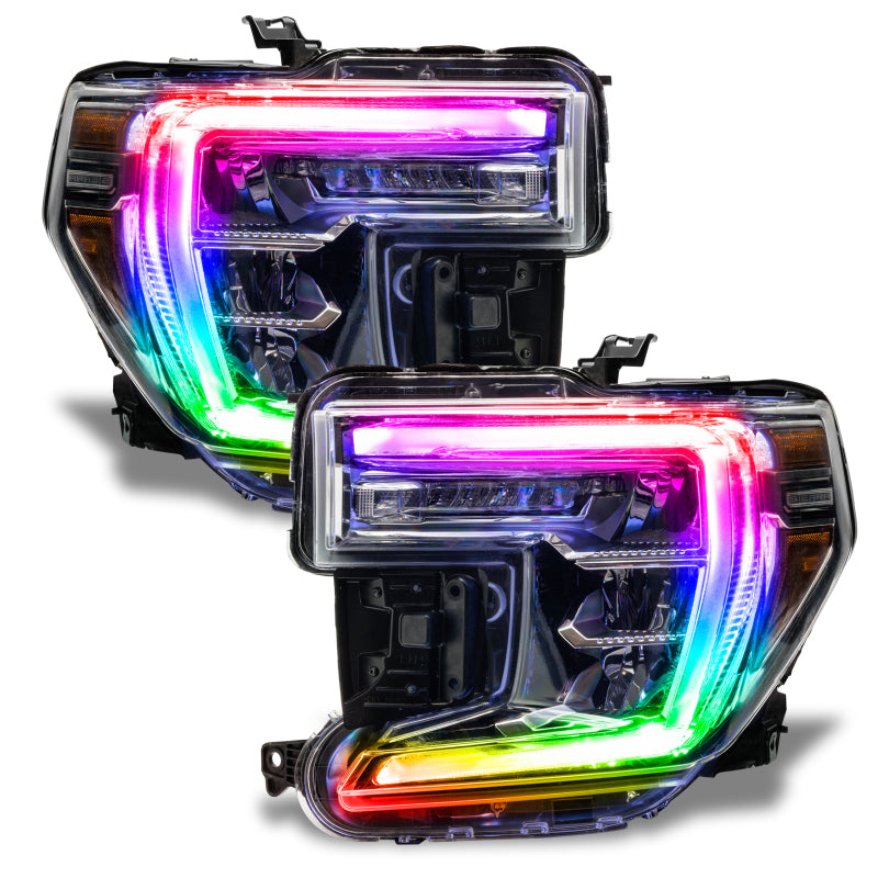 Oracle 19-21 Fits GMC Sierra 1500 RGB+W Headlight DRL Upgrade Kit Colorshift W/O Cntrl See Warranty 1287-334