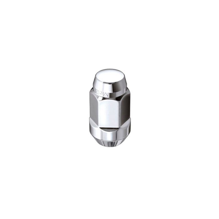 McGard Hex Lug Nut (Cone Seat Bulge Style) M14X1.5 / 22mm Hex / 1.635in. Length (4-Pack) Chrome 64073