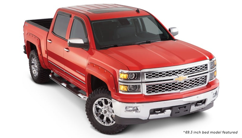 Bushwacker 15-18 Chevy Silverado 2500 HD Fleetside Pocket Style Flares 4pc 78.8/97.8in Bed Black 40957-02