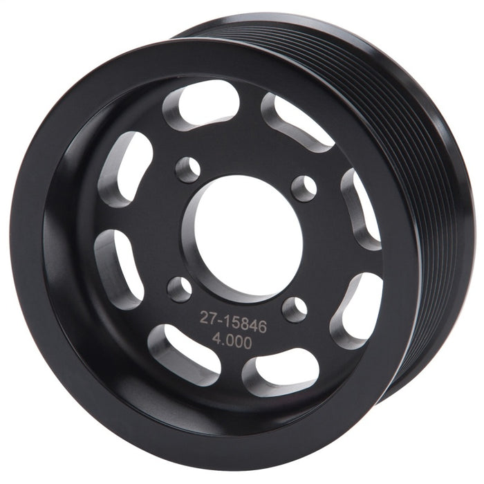 Edelbrock Pulley Supercharger Enforcer 10 Rib 4In Black 15846