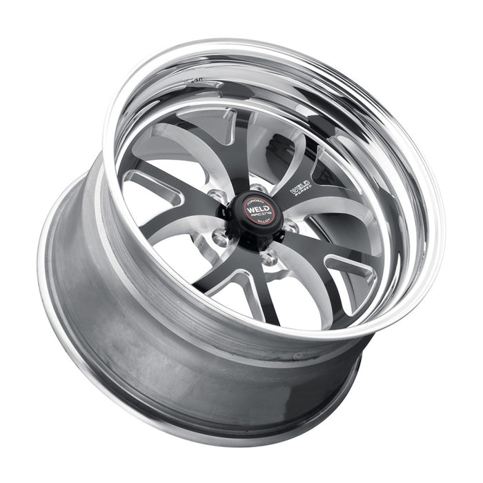 Weld S76 15x6 / 5x4.5 BP / 3.5in. BS Black Wheel (Medium Pad) Non-Beadlock 76MB-506A35A