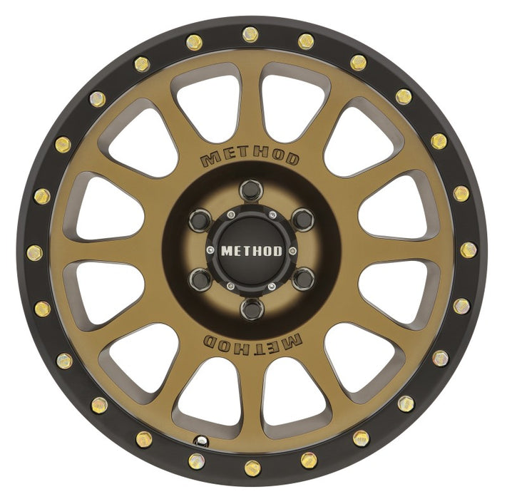 Method MR305 NV 18x9 0mm Offset 6x5.5 108mm CB Method Bronze/Black Street Loc Wheel MR30589060900