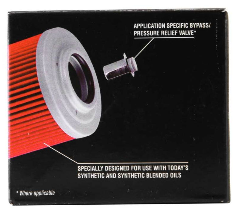 K&N Motorcycle Oil Filter: High Performance, Premium, Designed to be used with Synthetic or Conventional Oils: Fits Select Honda Vehicles, KN-114