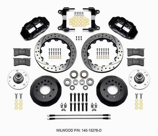 Wilwood Narrow Superlite 6R Front Hub Kit 12.88in Drilled 82-92 Camaro//Firebird 140-15278-D