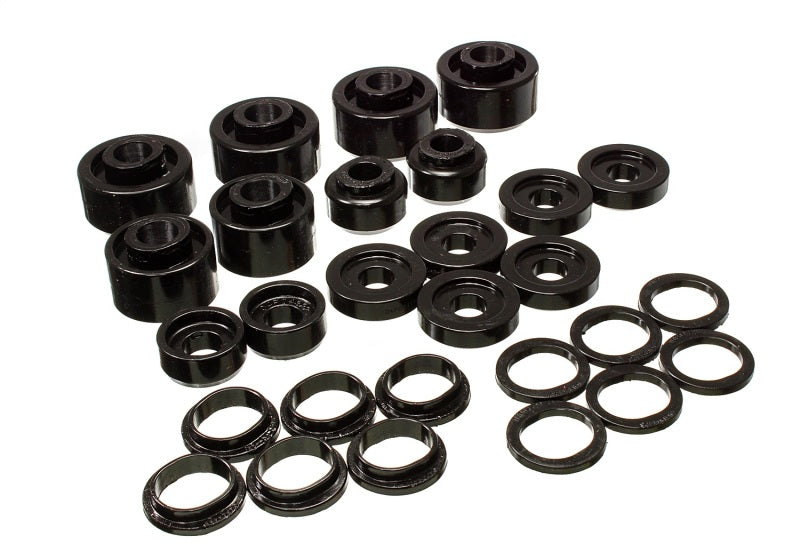 Energy Suspension 99-07 Ford F-250/F-350 SD 2/4WD Crew Cab Body Mount Set Black 4.4120G