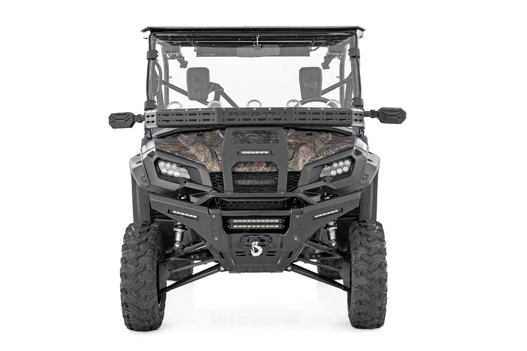 Rough Country Front Cargo Rack Black Series Led 6" Light Slime Line Honda Pioneer 1000/Pioneer 1000-5 92059