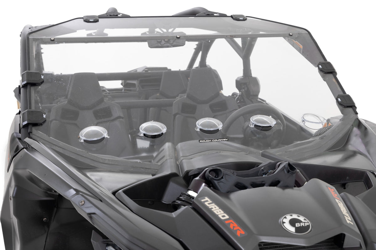 Rough Country Vented Full Windshield Scratch Resistant Fits Can-Am Maverick X3 98272030