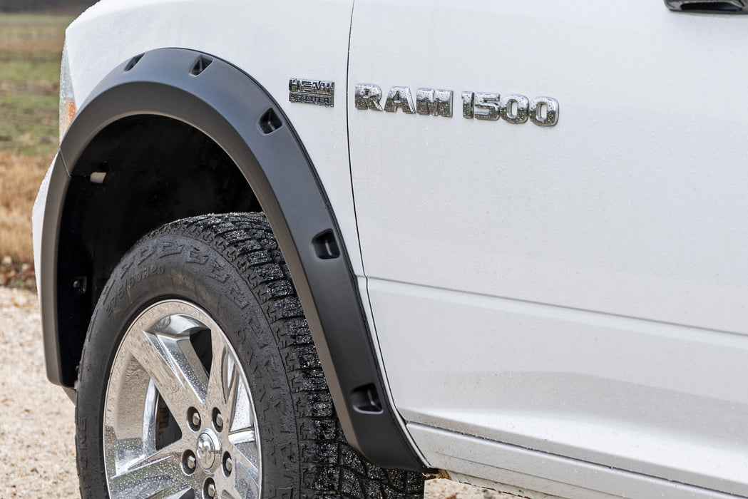 Rough Country Pocket Fender Flares Both Bumpers Ram 1500 2Wd/4Wd 09-18 Ram 1500 2Wd/4Wd F-D10911B