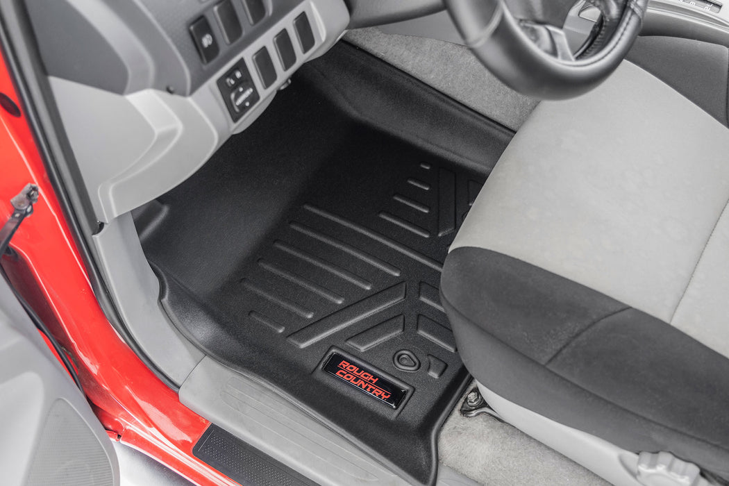 Rough Country Floor Mats Front and Rear Fits toyotaTacoma 2WD/4WD (2005-2011)