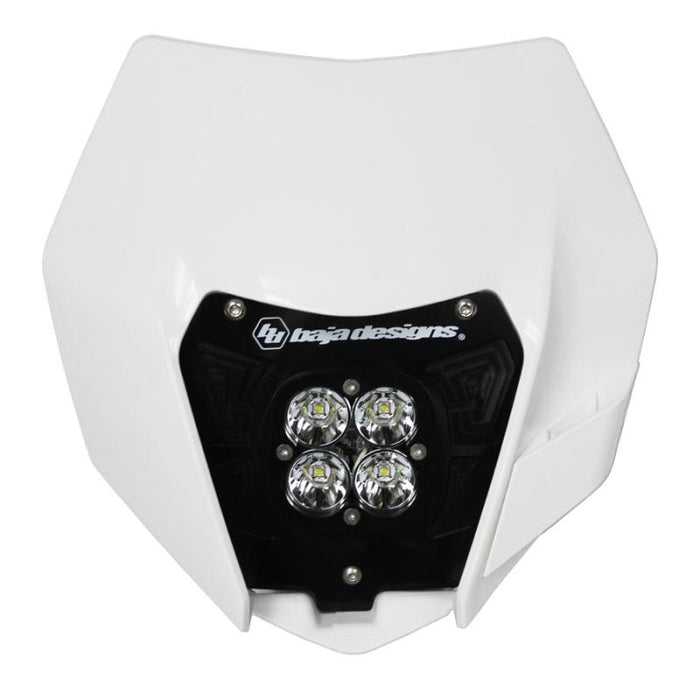 Baja Designs 14-16 KTM Headlight Kit AC w/Headlight Shell White Squadron Sport 557091AC