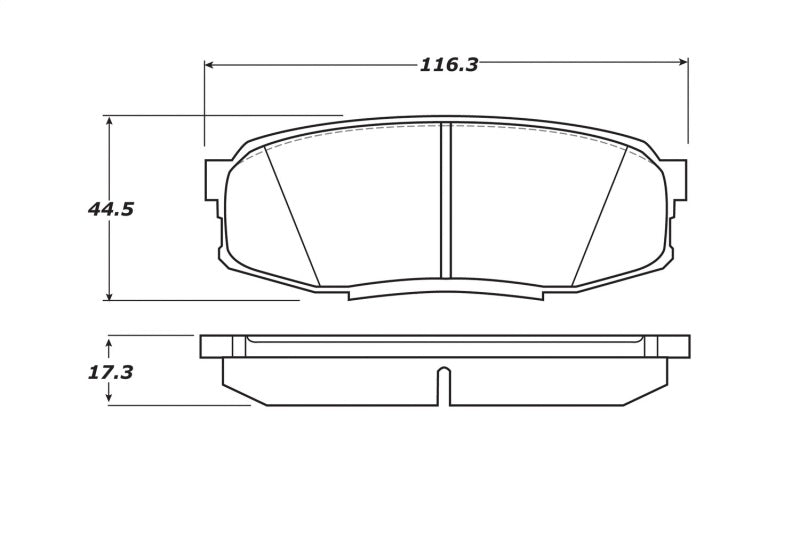 StopTech 07-17 Toyota Tundra Street Performance Rear Brake Pads 308.1304