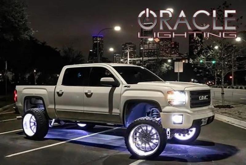 Oracle LED Illuminated Wheel Rings White SEE WARRANTY 4215-001