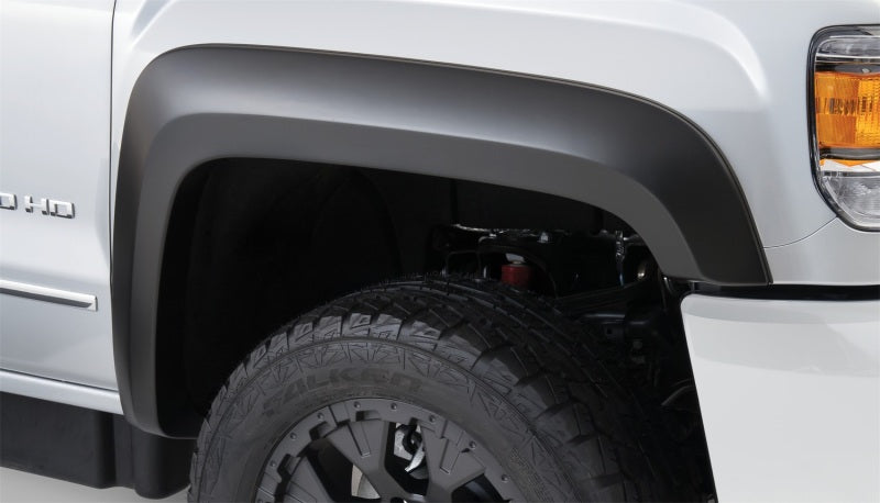 Bushwacker 15-18 GMC Sierra 2500 HD Extend-A-Fender Style Flares 4pc 78.8/97.6in Bed Black 40966-02