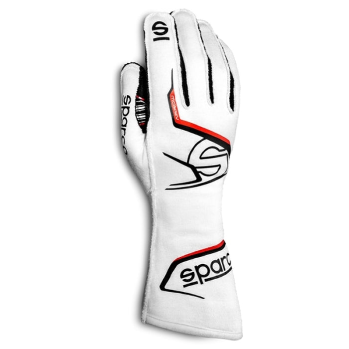 Sparco Gloves Arrow Kart 12 WHT/BLK 00255712BINR