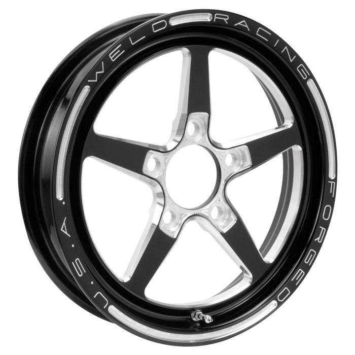 Weld Alumastar 1-Piece 15x3.5 / 5x4.75 BP / 2.25in. BS Black Wheel Non-Beadlock 88B-15272