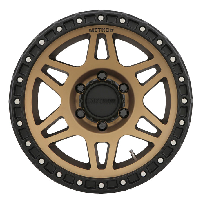 Method MR312 17x8.5 0mm Offset 6x120 67mm CB Method Bronze/Black Street Loc Wheel MR31278562900