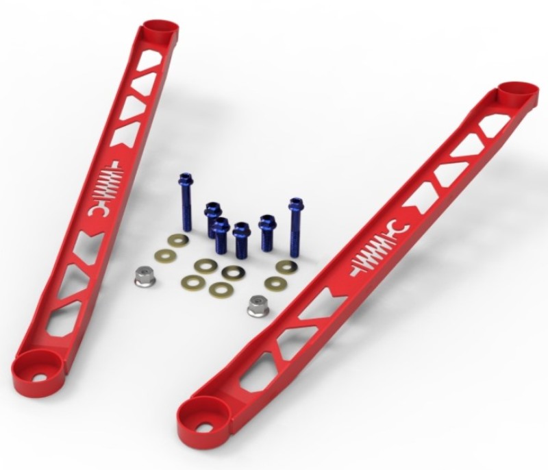 aFe CONTROL 304 Stainless Steel Front Suspension Strut Brace Red Toyota GR Supra (A90) 20-21 450-721003-R