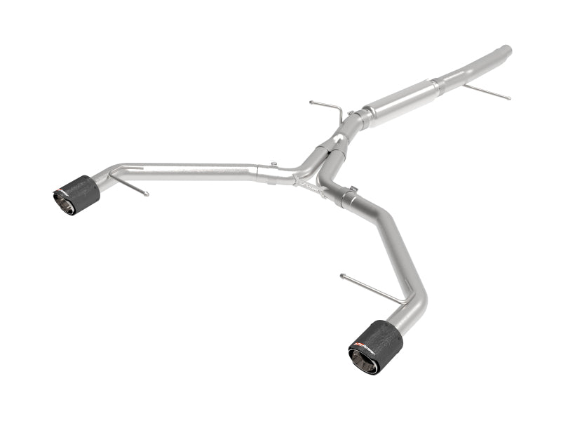 aFe 17-19 Audi A4 (L4-2.0L) MACH Force-Xp Stainless Steel Axle-Back Exhaust System Carbon Tip 49-36419-C