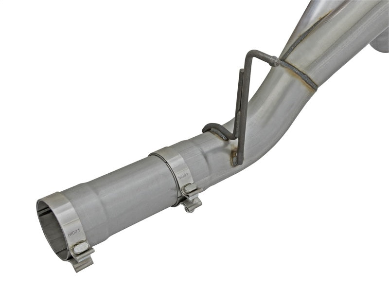 aFe LARGE Bore HD 4in Dual DPF-Back SS Exhaust w/Black Tip 16-17 GM Diesel Truck V8-6.6L (td) LML 49-44080-B